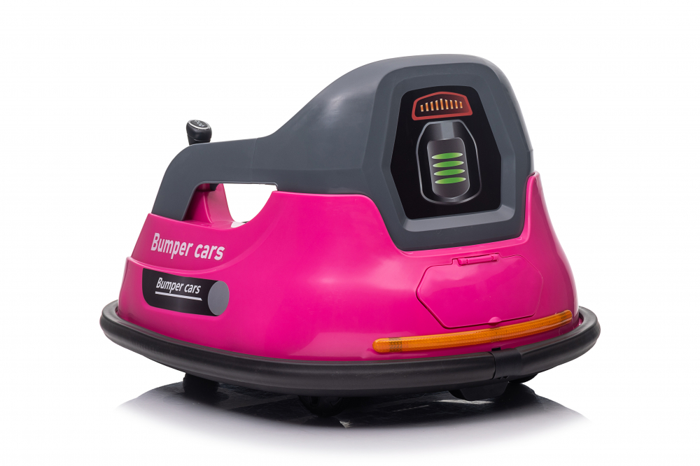 Masinuta busitoare cu telecomanda, Kinderauto Bumper, 70W 12V, culoare roz [6]