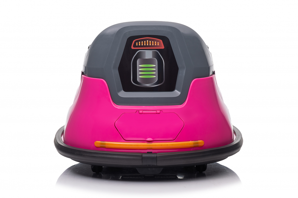 Masinuta busitoare cu telecomanda, Kinderauto Bumper, 70W 12V, culoare roz [7]