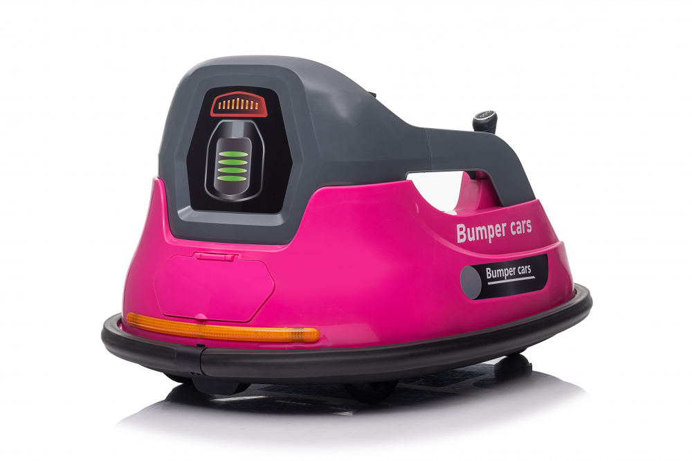 Masinuta busitoare cu telecomanda, Kinderauto Bumper, 70W 12V, culoare roz [8]