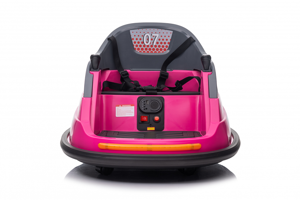 Masinuta busitoare cu telecomanda, Kinderauto Bumper, 70W 12V, culoare roz [2]