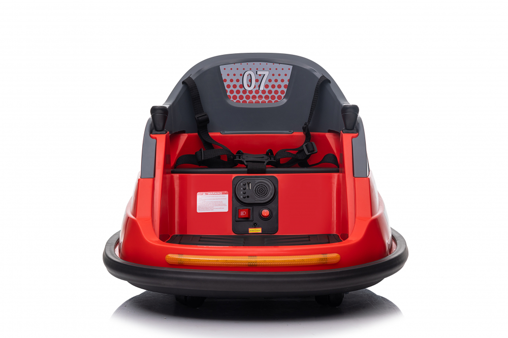 Masinuta busitoare pentru copii, Kinderauto Bumper, telecomanda control parental,  70W 12V, culoare rosie [12]