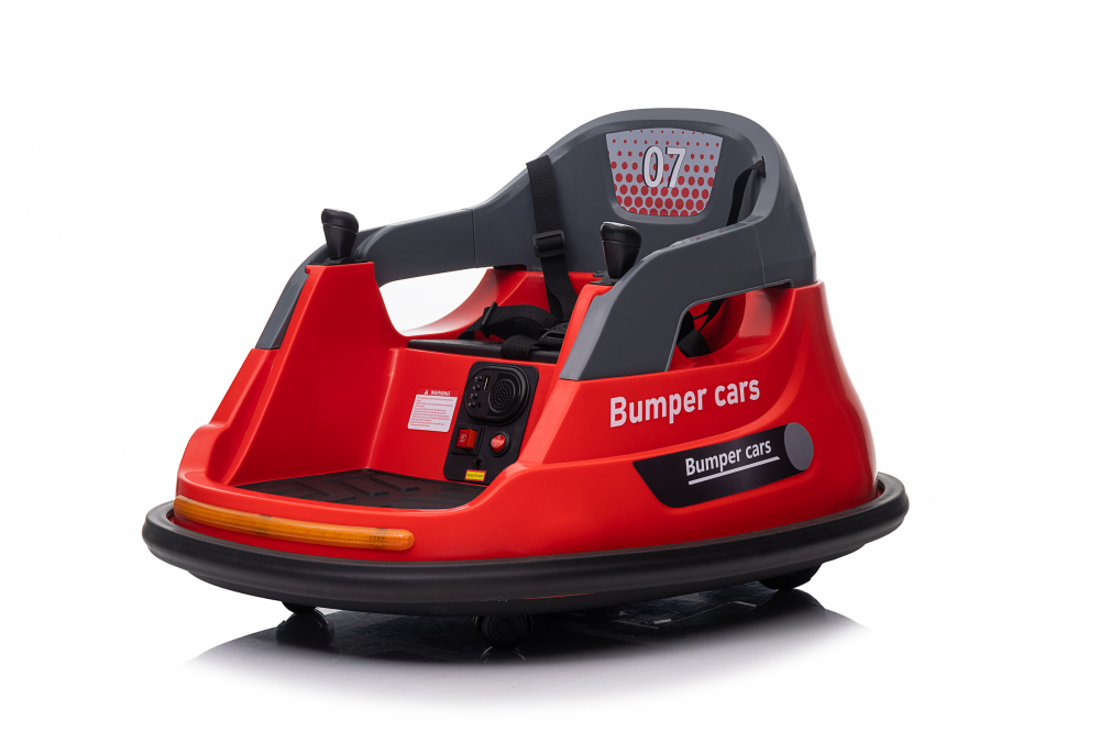 Masinuta busitoare pentru copii, Kinderauto Bumper, telecomanda control parental,  70W 12V, culoare rosie [14]