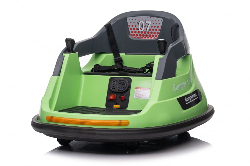Masinuta busitoare cu telecomanda, Kinderauto Bumper, 70W 12V, verde [11]