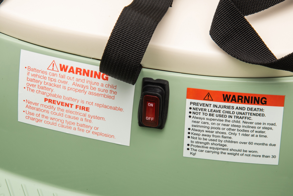 Masinuta busitoare cu telecomanda, Kinderauto UFO 360, 80W 12V, culoare verde [15]