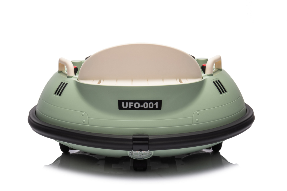 Masinuta busitoare cu telecomanda, Kinderauto UFO 360, 80W 12V, culoare verde [18]