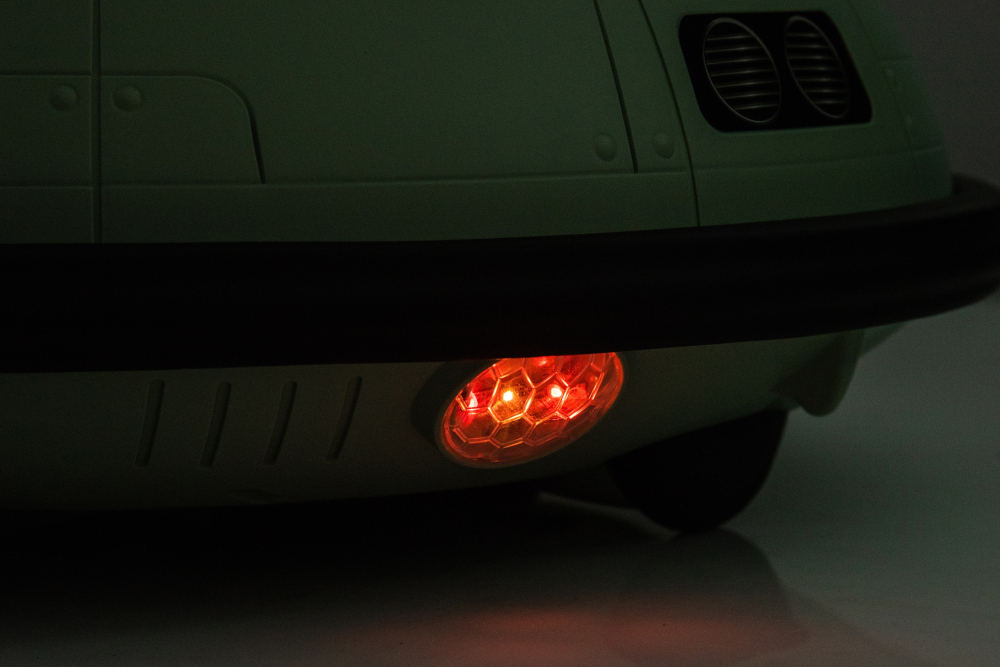 Masinuta busitoare cu telecomanda, Kinderauto UFO 360, 80W 12V, culoare verde [25]