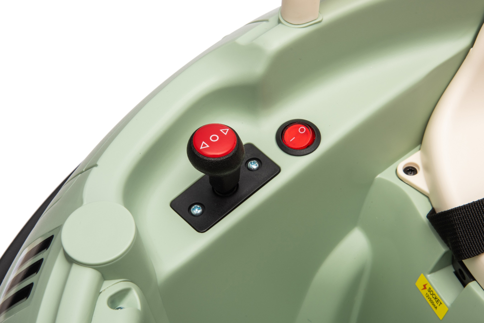 Masinuta busitoare cu telecomanda, Kinderauto UFO 360, 80W 12V, culoare verde [11]