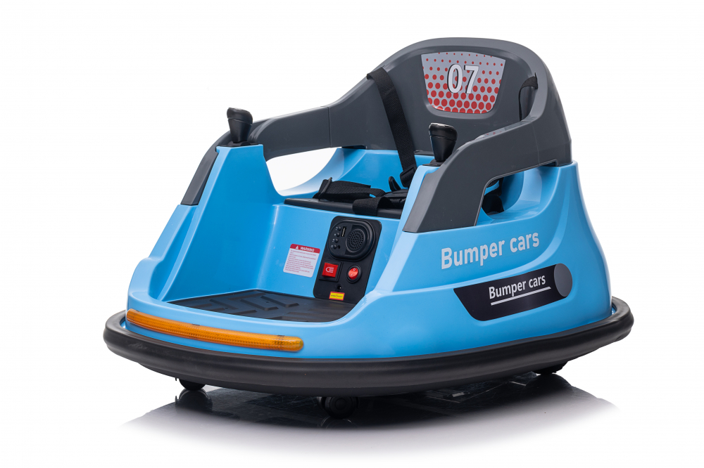 Masinuta busitoare, Kinderauto Bumper 70W 12V, telecomanda control parental,  culoare albastra [4]