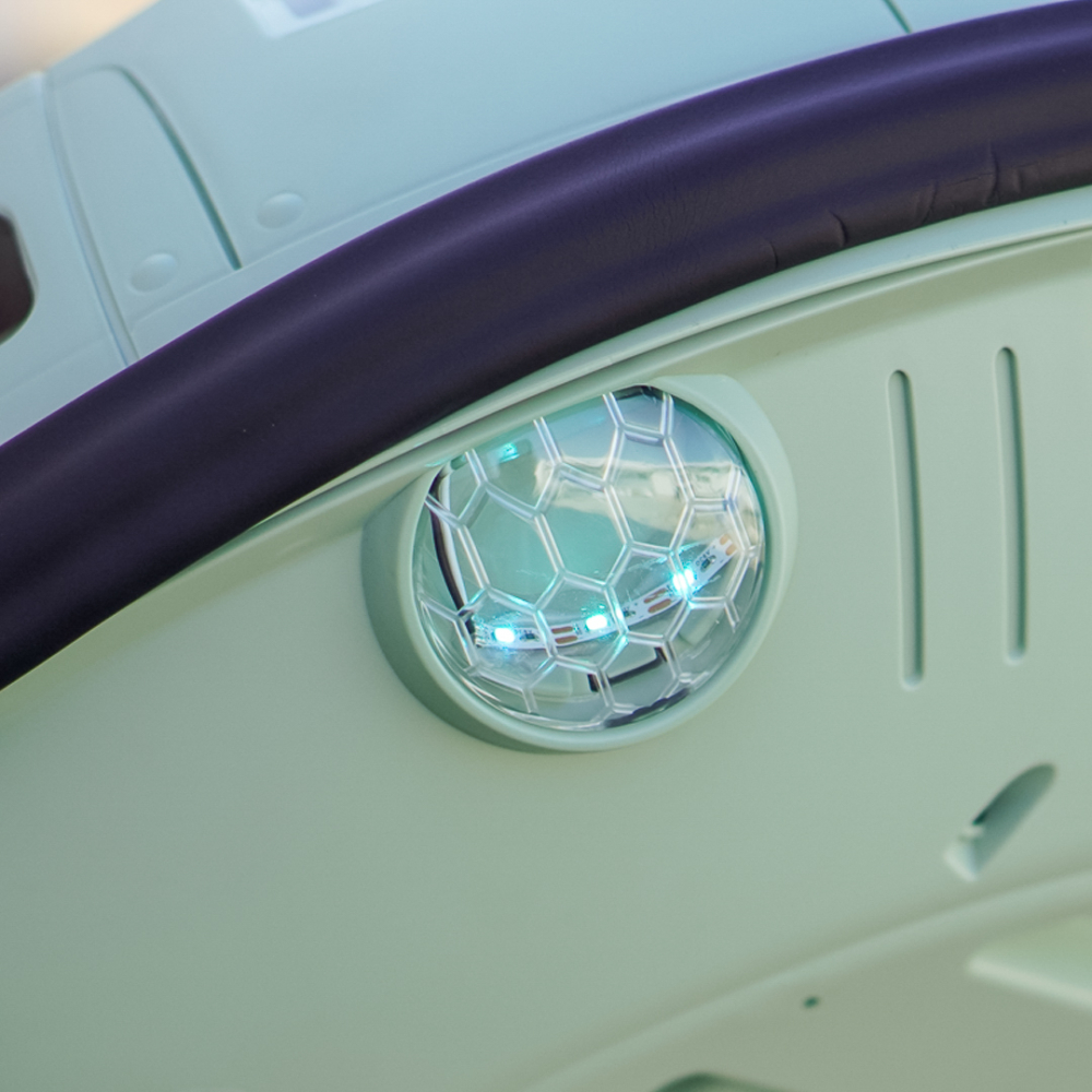 Masinuta busitoare cu telecomanda, Kinderauto UFO 360, 80W 12V, culoare verde [16]