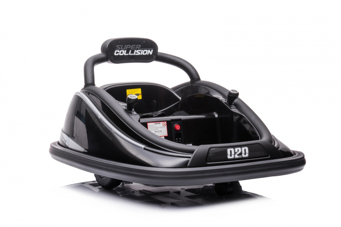Masinuta busitoare cu RC, Kinderauto Super Collision 70W 12V culoare Neagra [14]