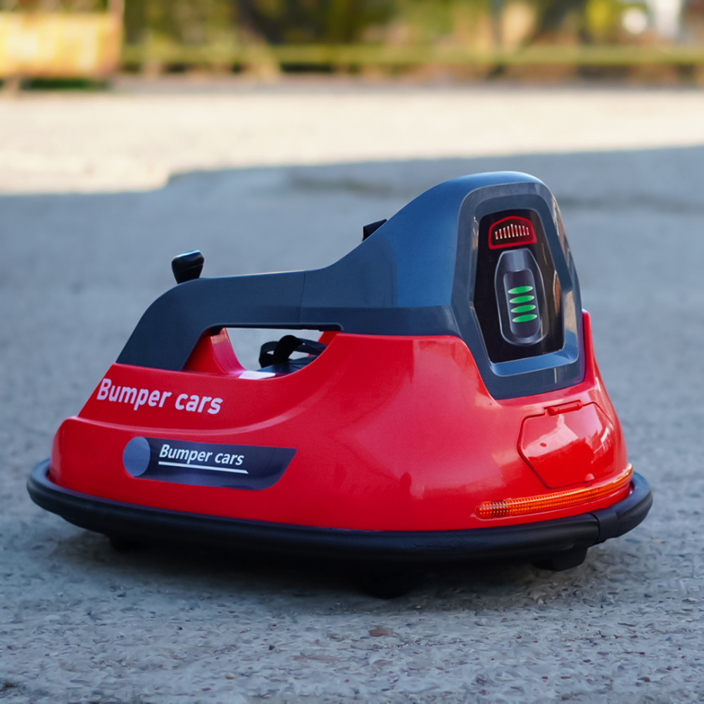 Masinuta busitoare pentru copii, Kinderauto Bumper, telecomanda control parental,  70W 12V, culoare rosie [9]