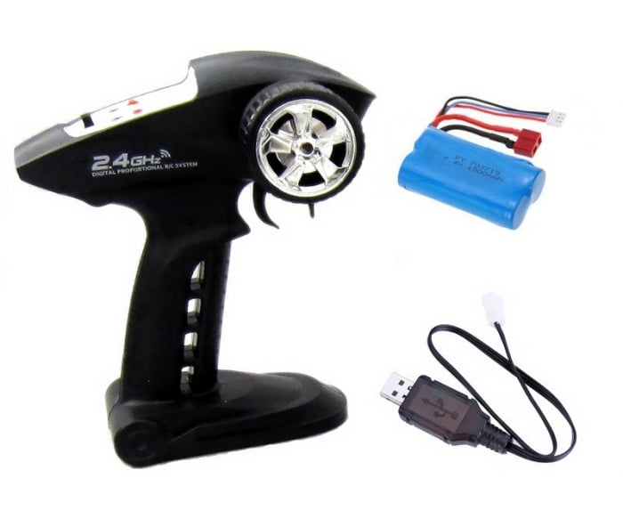 Masinuta RC Monster Truck cu telecomanda, Land Buster, 45km/h, 4x4 [6]