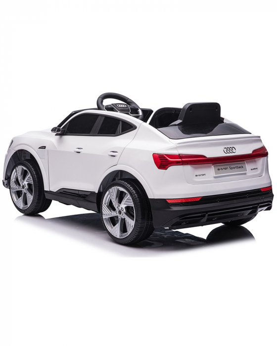 Masinuta electrica copii Audi E-tron Sportback, 4x4, 12V 140W, culoare alba [18]