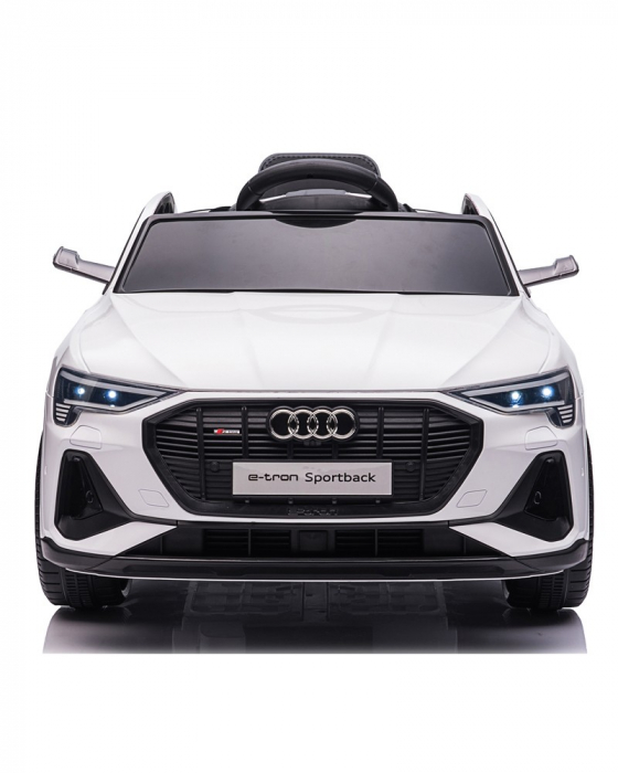 Masinuta electrica copii Audi E-tron Sportback, 4x4, 12V 140W, culoare alba [14]