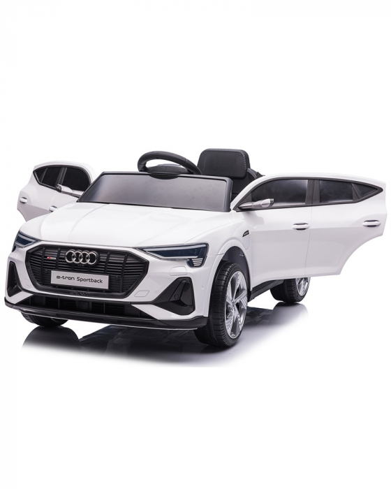 Masinuta electrica copii Audi E-tron Sportback, 4x4, 12V 140W, culoare alba [16]