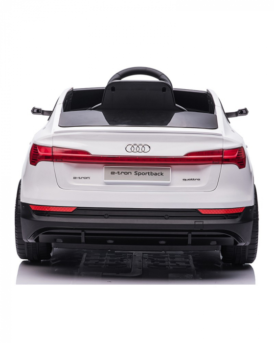 Masinuta electrica copii Audi E-tron Sportback, 4x4, 12V 140W, culoare alba [15]