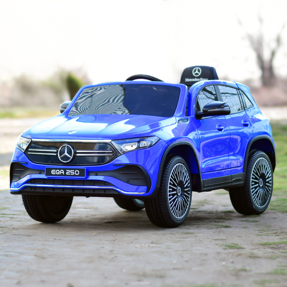 Masinuta electrica 4x4, pentru copii, Mercedes EQA 140W 12V premium, culoare Albastru [2]