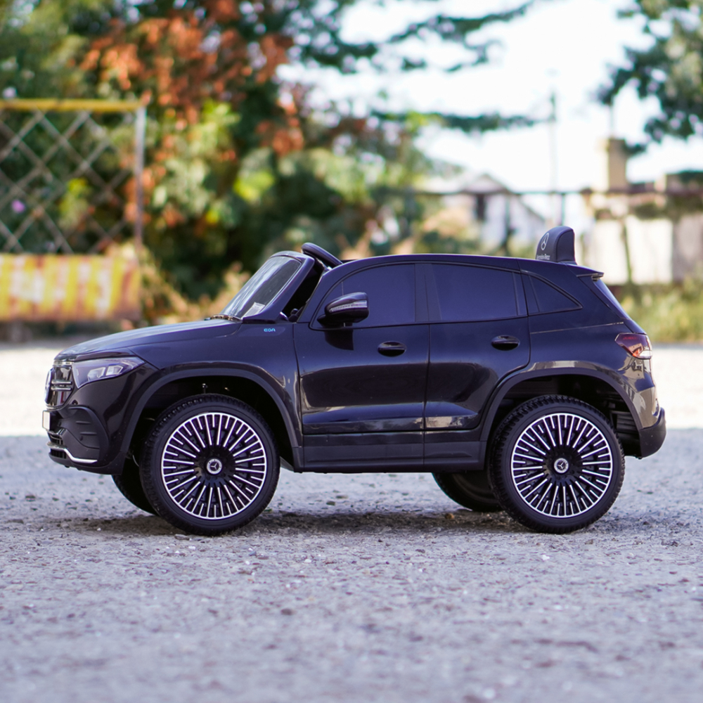 Masinuta electrica 4x4, pentru copii, Mercedes EQA 140W 12V premium, culoare Negru [8]