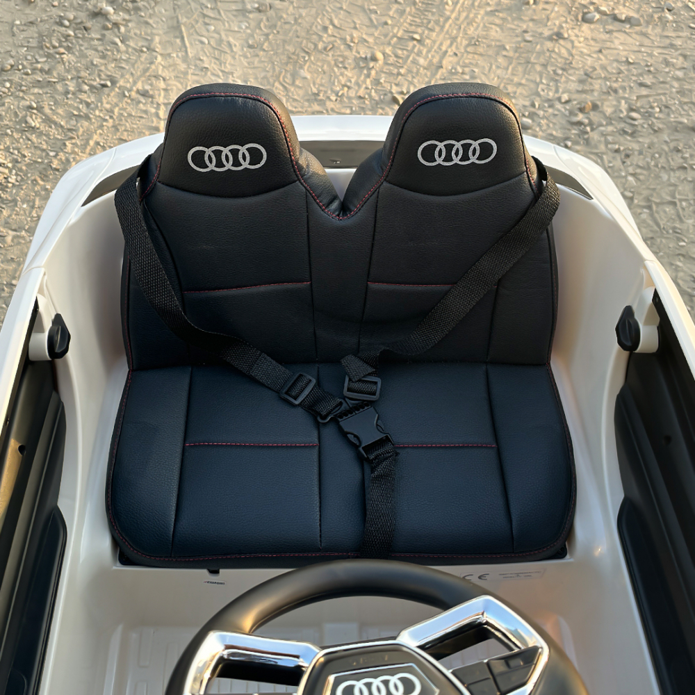 Masinuta electrica pentru copii Audi E-tron Sportback, cu echipare Premium, culoare alba [14]