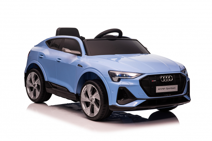 Masinuta electrica pentru copii Audi E-tron Sportback 4×4 12V 140W culoare Albastru 12V imagine 2022 protejamcopilaria.ro