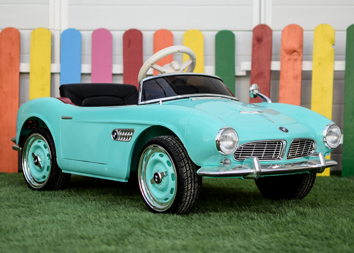 Masinuta electrica Bmw 507 Oldtimer 70W PREMIUM #Albastru [3]