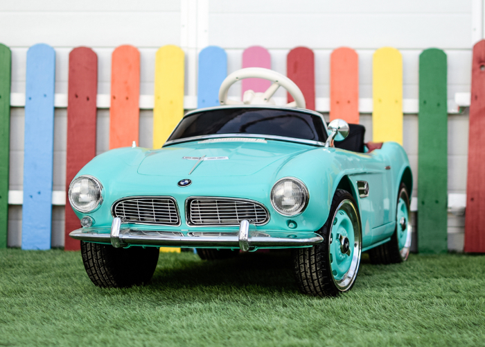 Masinuta electrica Bmw 507 Oldtimer 70W PREMIUM #Albastru [2]