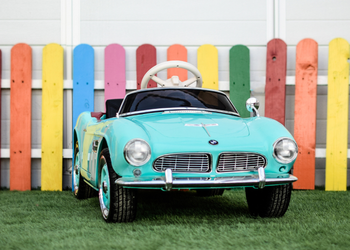 Masinuta electrica Bmw 507 Oldtimer 70W PREMIUM #Albastru [4]