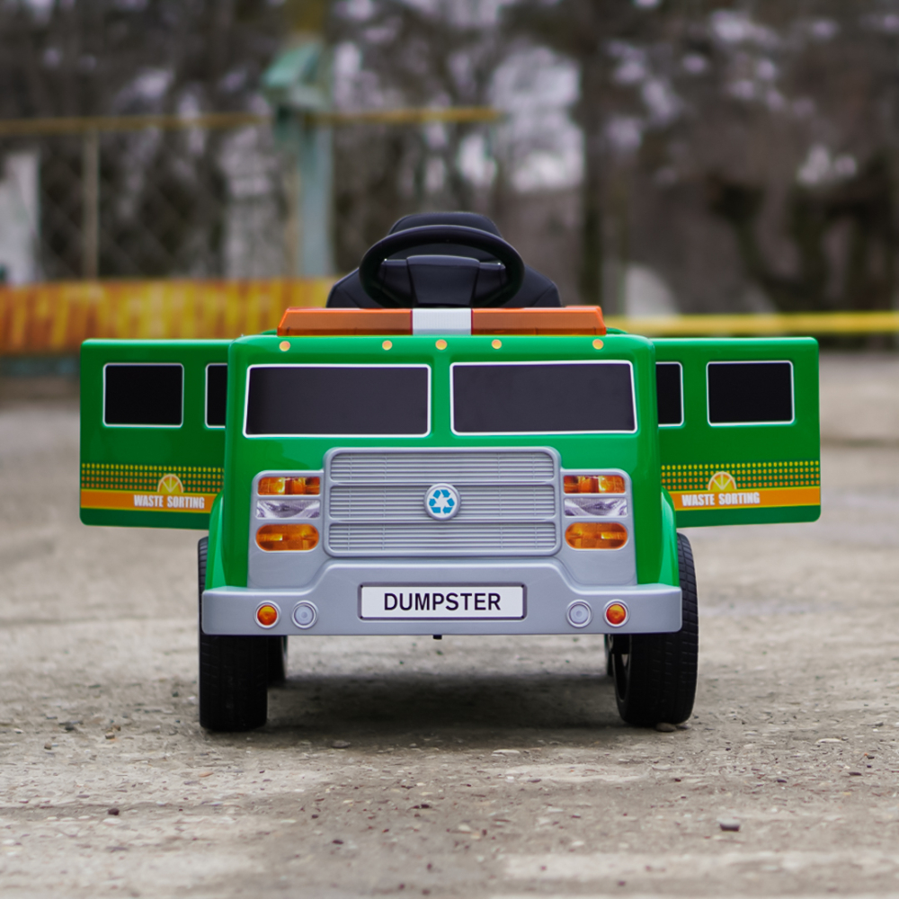 Masinuta electrica copii 2-5 ani, Kinderauto Dumpster, 70W 12V, echipare premium, verde [9]
