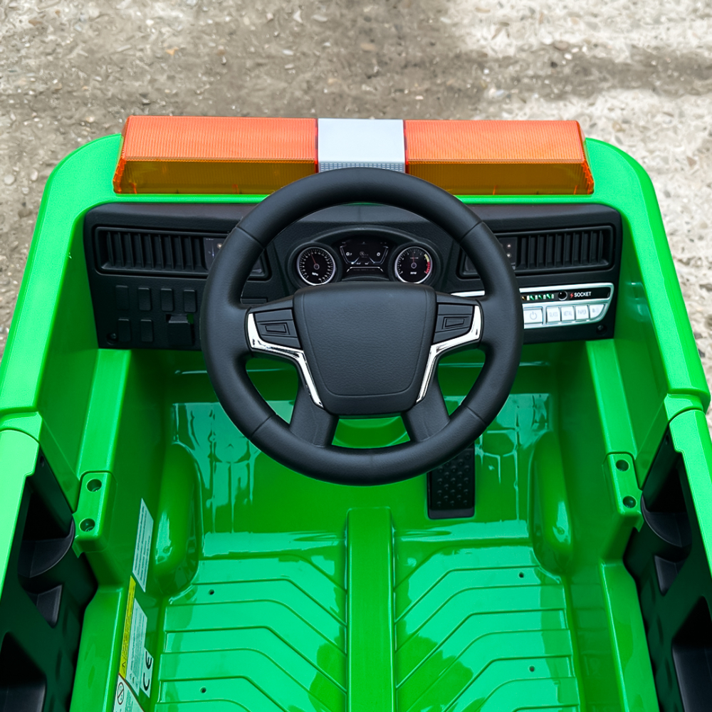 Masinuta electrica copii 2-5 ani, Kinderauto Dumpster, 70W 12V, echipare premium, verde [12]