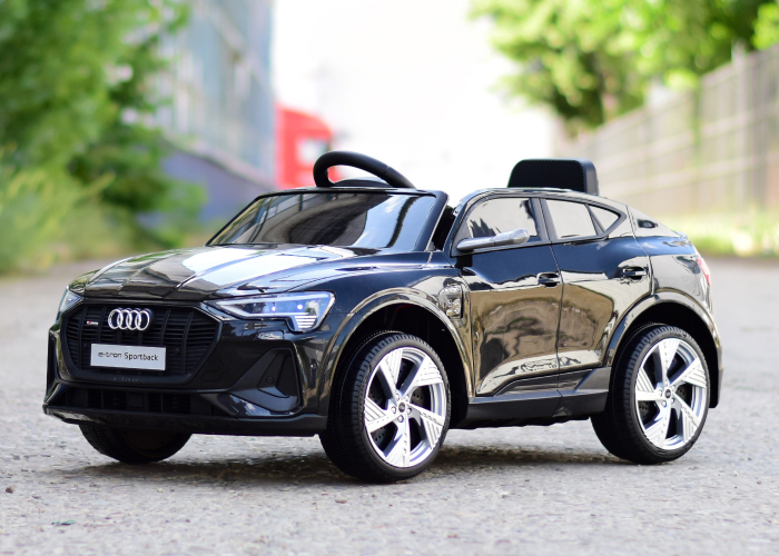 Masinuta electrica copii, 4x4, Audi E-tron Sportback, 12V 140W, culoare neagra [2]
