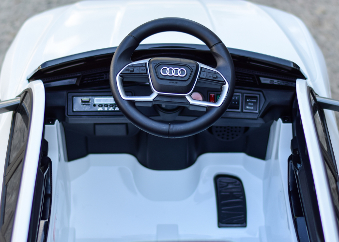 Masinuta electrica copii Audi E-tron Sportback, 4x4, 12V 140W, culoare alba [10]