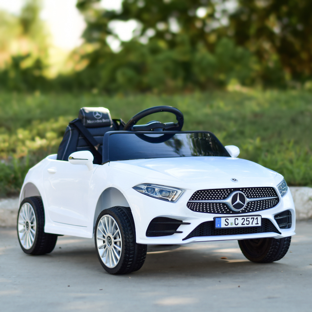 Masinuta electrica copii Mercedes CLS350 50W 12V PREMIUM #Alb [2]