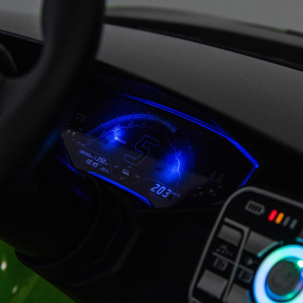 Masinuta electrica cu functie drift Lamborghini Huracan STO, putere 220W, 12V Premium, Gri [4]