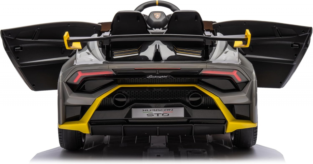Masinuta electrica cu functie drift Lamborghini Huracan STO, putere 220W, 12V Premium, Gri [8]