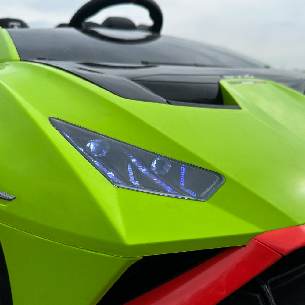 Masinuta electrica cu functie drift Lamborghini Huracan STO, putere 220W, 12V Premium, Verde [16]