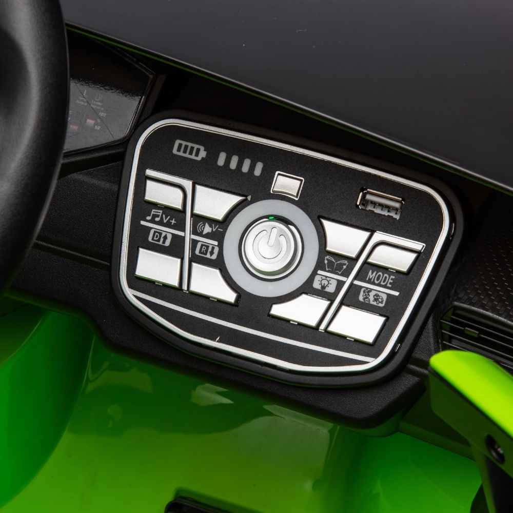 Masinuta electrica cu functie drift Lamborghini Huracan STO, putere 500W, 24V, echipare Premium, verde [20]