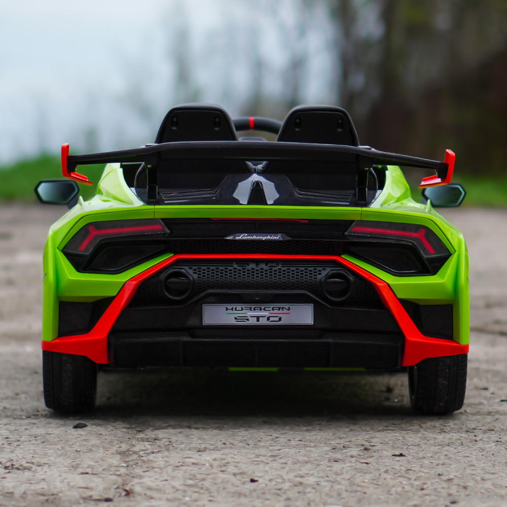 Masinuta electrica cu functie drift Lamborghini Huracan STO, putere 500W, 24V, echipare Premium, verde [5]