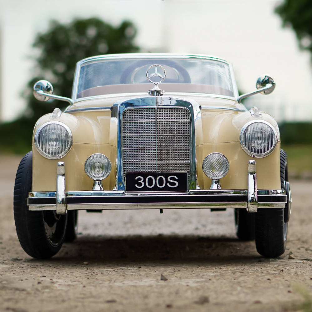 Masinuta electrica bej pentru copii Mercedes 300S [3]