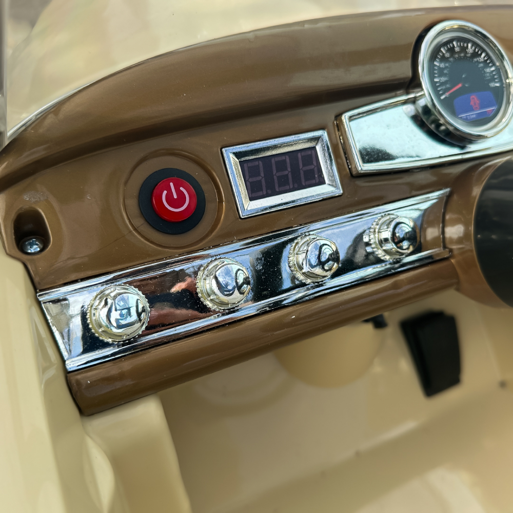 Masinuta electrica bej pentru copii Mercedes 300S [17]