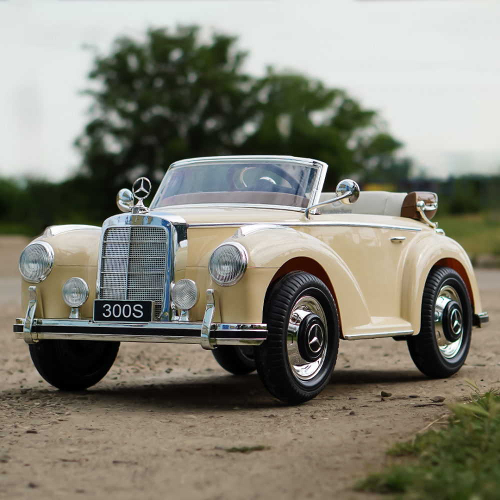 Masinuta electrica bej pentru copii Mercedes 300S [2]