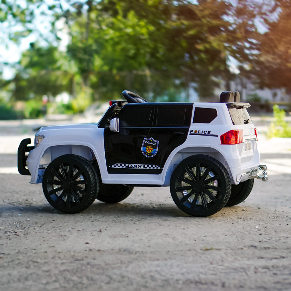 Masinuta electrica de politie, Kinderauto POLICE 911 120W 12V 7Ah premium, alba [6]