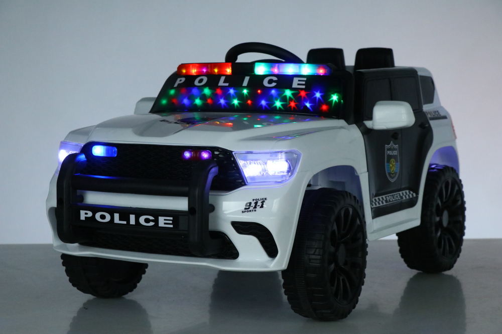 Masinuta electrica de politie, Kinderauto POLICE 911 120W 12V 7Ah premium, alba [5]