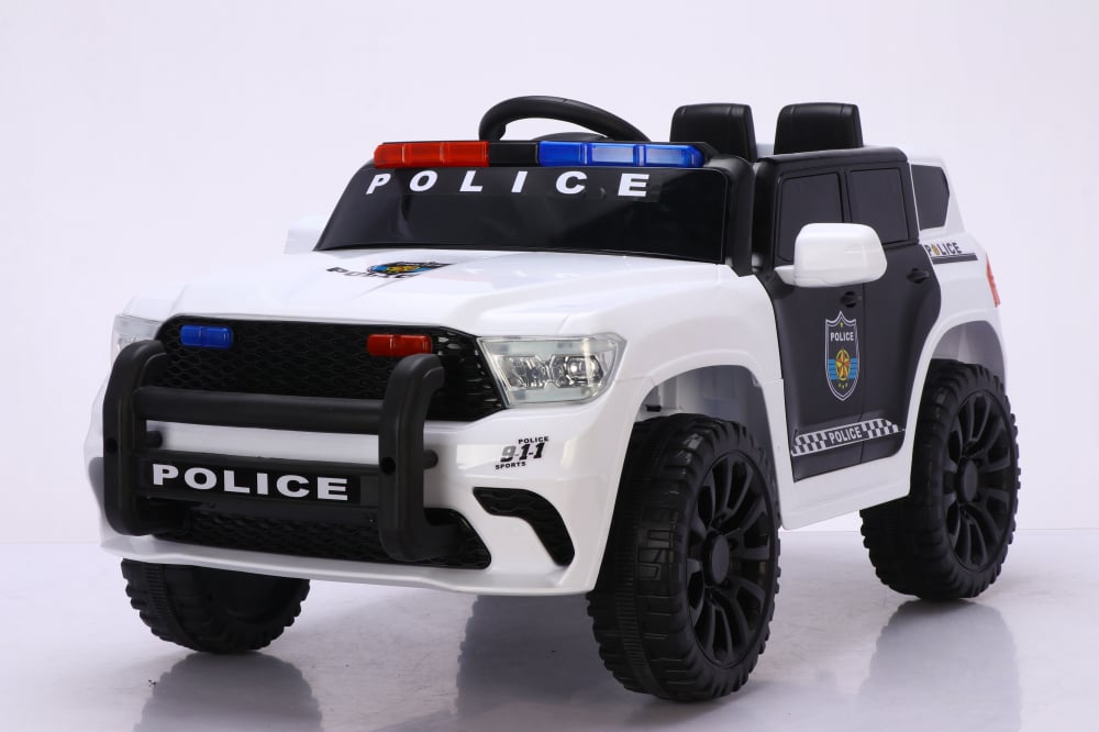 Masinuta electrica de politie, Kinderauto POLICE 911 120W 12V 7Ah premium, alba [6]
