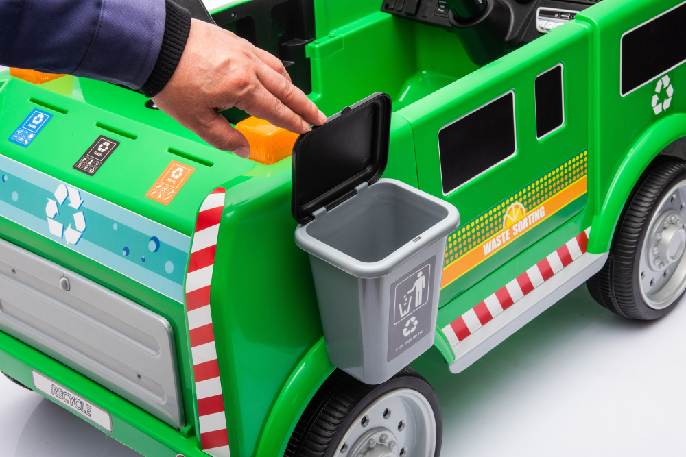 Masinuta electrica copii 2-5 ani, Kinderauto Dumpster, 70W 12V, echipare premium, verde [23]