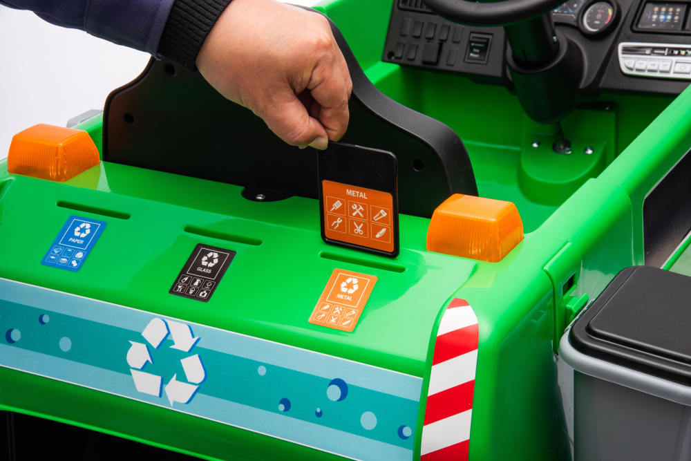 Masinuta electrica copii 2-5 ani, Kinderauto Dumpster, 70W 12V, echipare premium, verde [17]