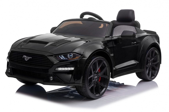 Masinuta electrica FORD Mustang, pentru 2-7 ani, putere 110W, 24V, functie de drift, negru Hollicy imagine noua responsabilitatesociala.ro