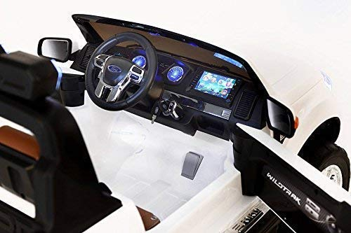Masinuta electrica Ford Ranger 4x4 180W DELUXE #Alb [6]