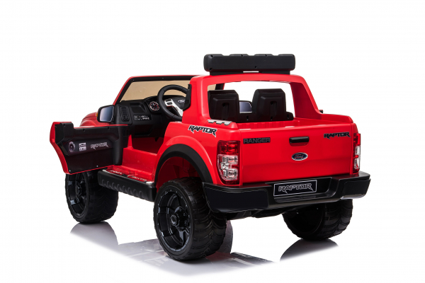 Masinuta electrica Ford Ranger 90W 12V cu Scaun TAPITAT #Rosu [3]