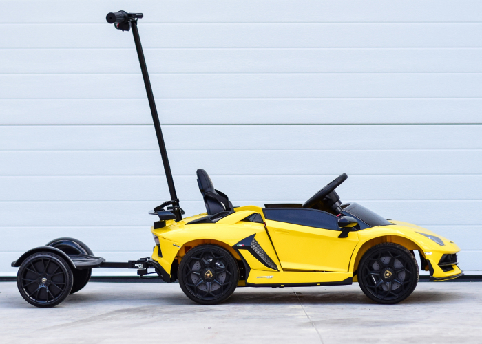 Masinuta electrica Lamborghini SVJ cu hoverboard, Galben [6]