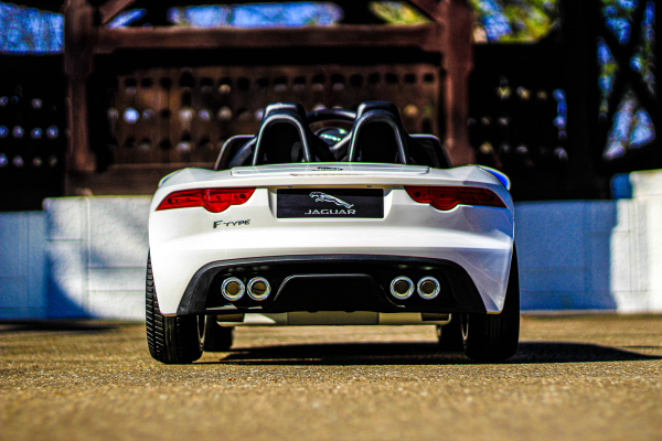 Jaguar F Type pentru copii, masinuta electrica, alb [7]